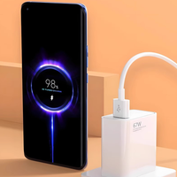 Chargeur Turbo PD 120W Bleu Standard avec QC3.0 et Design Écologique pour Téléphones K40/K50/K60 et Écouteurs