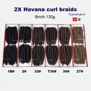 Extensions de cheveux au crochet Kanekalon <span class=keywords><strong>Meche</strong></span> Angel Havana Curls, tresses Havana Curls pour femmes - Product Image 4