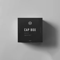 Boîte d'emballage de chapeau de cowboy de luxe sur mesure haut de gamme avec doublure, impression UV, gaufrage, boîte en papier noir pour l'emballage de chapeaux