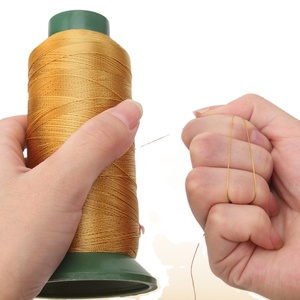 Échantillon d'extension de <span class=keywords><strong>cheveux</strong></span> noire 30 #   <span class=keywords><strong>Fil</strong></span> à coudre en polyester haute résistance Tex70 210D/3, respectueux de l'environnement, pour la broderie - Product Image 6