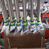Machine d'emballage robotisée 3 axes pour bâtonnets de crème glacée, équipement de cartonnage automatique à la fin de ligne pour aliments surgelés