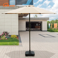 Grand parasol d'extérieur JHR avec pompon, jardin, cour, plage, stand, parasol spécial pour la publicité