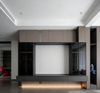 Meuble TV de salon sur mesure en gros, table console en bois et combinaison de support TV, mobilier de rangement moderne et simple