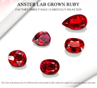 Batu Ruby Merah Darah Merpati Buatan Laboratorium Grosir, Potongan Cushion, Harga Terbaik Per Karat untuk Pembuatan Perhiasan Mewah