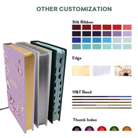 Service d'impression en gros, bible chrétienne personnalisée avec couverture souple en cuir PU de couleur violette, bord doré, impression professionnelle