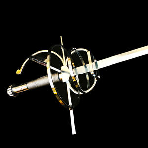 ノーカットヨーロピアンナイトエチケット旗上げ式コマンドスウィフトソードフィルムコールドウェポンウエスタンメタルロングソード - Product Image 4