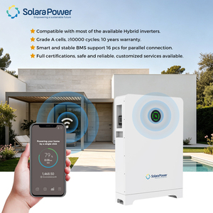 Batterie solaire hybride Solara Power Split 48V 314Ah 16.08KWh LiFePO4 Lithium, étanche IP65, sur pied - Product Image 2