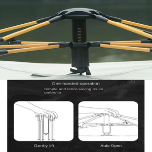 เต็นท์พับได้อัตโนมัติแบบพกพาหลายสี กันน้ำ กันแดด เหมาะสำหรับครอบครัวเดินป่าและตั้งแคมป์ - Product Image 2