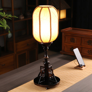 Lámpara de pie de estilo chino con control de interruptor Led E27 para sala de estar, dormitorio, decoración Zen - Product Image 1