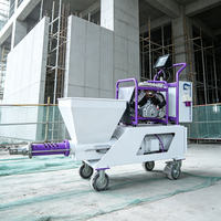 Machines automatiques de projection de mortier pour la construction commerciale et les immeubles de grande hauteur