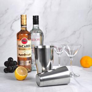 Ensemble de shaker à cocktails professionnel de qualité supérieure, en acier inoxydable 304, poli, écologique, réutilisable, pour barman - Product Image 6