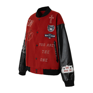 Chaqueta Casual para <span class=keywords><strong>Hombre</strong></span>, Estilo Retro Americano, con Diseño de Parches y Bordados, Versátil y Cómoda - Product Image 3
