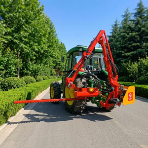 Broyeur à fléaux hydraulique robuste monté sur tracteur avec bras latéral pour l'aménagement paysager et la foresterie commerciaux - Product Image 6