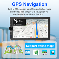 F133 Portable 7 pouces PND voiture moniteur Android Radio GPS pour Bluetooth DSP caractéristiques carte SD tableau de bord intelligent tableau de bord sans fil