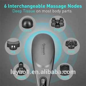 Venta caliente Masajeador de espalda de mano Alivio de percusión de tejido profundo para espalda Cuello Hombros Cintura Piernas Alivio del dolor y el estrés - Product Image 4