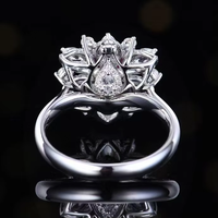 Bague SGARIT en or massif 18 carats certifiée avec rubis naturel non chauffé de couleur sang de pigeon taille cœur de 1,12 carat, bijou de mariage