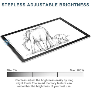 <span class=keywords><strong>Tablette</strong></span> graphique sans fil à LED pour <span class=keywords><strong>dessin</strong></span> 5V, planche d'affichage pour <span class=keywords><strong>tatouage</strong></span>, croquis, boîte à lumière réglable - Product Image 4