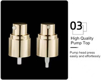 Flacon pulvérisateur en verre dépoli rechargeable de 20 ml, 30 ml, 40 ml, 60 ml, 80 ml, 100 ml, 120 ml avec pompe à pression pour sérum, crème et liquides de soin de la peau