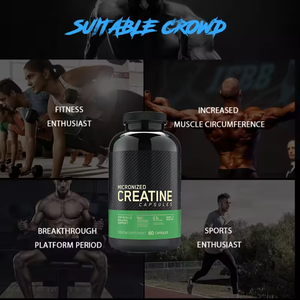 Capsules de créatine WELLBODY OEM de marque privée capsules de monohydrate de créatine pré-entraînement pour la taille des muscles