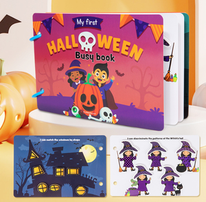 Custom Montessori Busy <strong>Book</strong> Halloween <strong>Christmas</strong> Kids Early Learning Quiet <strong>Book</strong> Velcro Tear Paste Sticker <strong>Activity</strong> <strong>Book</strong> - Product Image 3