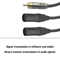 Cable de Audio RCA macho a 2XLR macho para amplificador de potencia mezclador chaqueta de PVC con conector Speakon para altavoz de micrófono