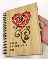 Smart A5 Class mate Holz Notizbuch Journal mit Bambus abdeckung Hand gefertigte Holz Handwerk Holzkisten Wand schilder