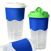 Gobelet jetable IML en plastique PP épaissi, résistant à la chaleur et anti-fuite, pour boissons, café, avec logo personnalisé, vente en gros