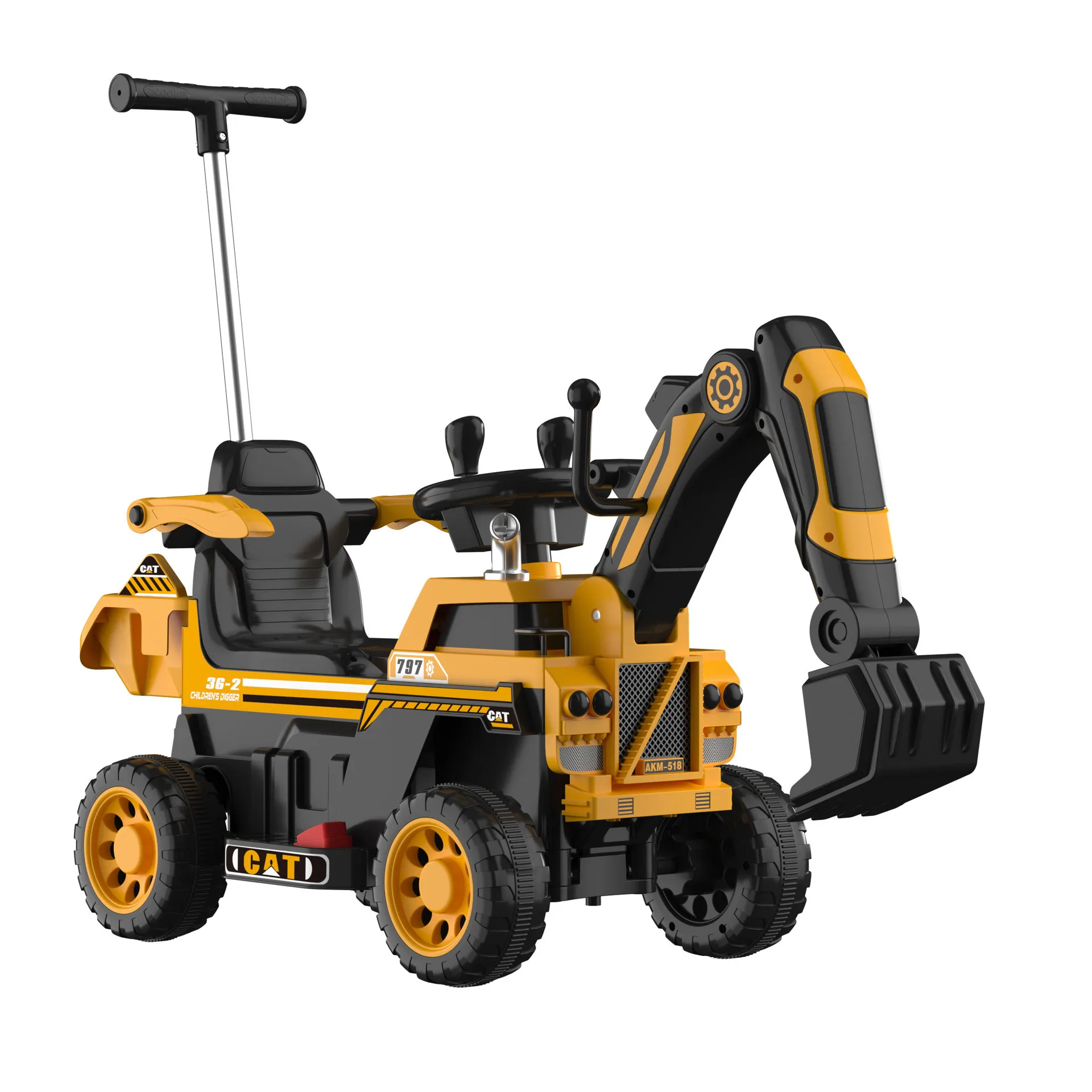 MENGBAOLAI Electric Excavator Toy - Balance & Fun for Kids