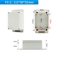 Boîtier de télévision extérieur 115*90*55mm en plastique ABS pour appareils électroniques, étanche IP67, anti-poussière, certifié ROHS/CE