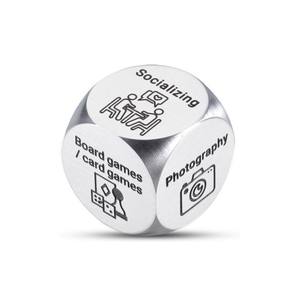 Dés en métal de décision de nourriture de nuit de date de fabricant de nourriture de logo personnalisé en gros pour Couple petit ami petite amie mari femme - Product Image 4