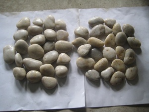 Groothandel Wit Landscaping <span class=keywords><strong>Rock</strong></span> Gepolijst Natuurlijke Rivier Rots - Product Image 3