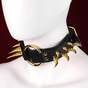 Collar de Cuero con Púas FUNSM para Juegos de Rol BDSM, Collar BDSM de Alta Calidad para Mujeres y Hombres, Juguetes Sexuales - Product Image 1