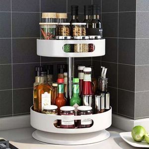 Étagère rotative pour herbes et épices, support de rangement pour assaisonnements de cuisine, support rotatif pour épices, économiseur d'espace pour une organisation efficace - Product Image 5