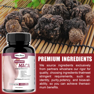 OEM personalizado al por mayor WinsTown Venta caliente negro Maca raíz dong quai extracto vegano cápsula hombre x-power energía cápsulas píldoras - Product Image 3