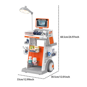 Jouet de médecin dentaire en plastique pour enfants pour le jeu à domicile Stéthoscope d'injection d'extraction de dents de simulation médicale pour les jeunes patients - Product Image 5