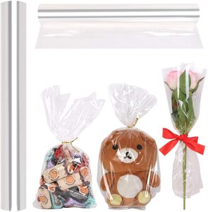 <span class=keywords><strong>Film</strong></span> d'emballage transparent pour friandises de Noël personnalisé, irisé, OPP, BOPP, blanc, Healifty, rouleaux, fleurs pour anniversaire - Product Image 3