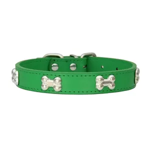 Collar de cuero de hueso Premium apto para mascotas Diseño versátil para gatos y varias razas de perros - Product Image 5