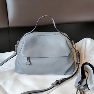 Nuevo Bolso Tote de Cuero Genuino para Mujer, Gran Capacidad, Resistente al Agua, Bolso de Hombro y Bandolera con Correa Ancha y Forro de Poliéster - Product Image 1