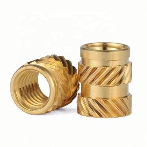 Tuerca de inserción hexagonal roscada de latón Sinhoo, con rosca, de plástico niquelado, tamaños M1-M10, clase 8.8, estándar ISO, para la industria sanitaria y minera - Product Image 6