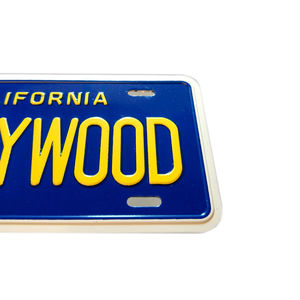 Letrero Metálico en Relieve de Hollywood, California, Mini Placa de Matrícula de Aluminio con Imán en la Parte Posterior - Product Image 2