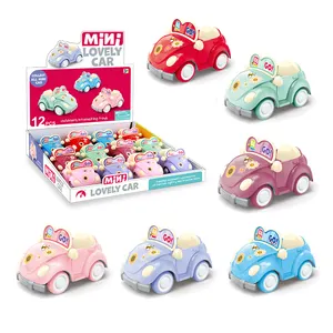 Vendita calda 1:64 scala 12 pz/scatola mini modello di auto giocattoli tirare indietro veicoli bambini giocattoli di attrito auto tirare indietro auto