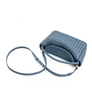 Handmade Woven <b>Crossbody</b> <b>Bag</b> Fashionable <b>Mini</b> Basket Sling <b>Bag</b> Versatile Small Bucket Waterproof Handbag for Women Ladies - Product Image 2