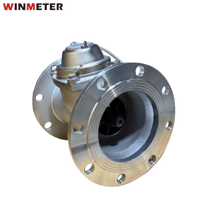 High Accuracy DN250 304 Stainless Steel IP68 Flanged Woltman Water Meter Pulse Output GPRS Remote ISO 4064 Class 2