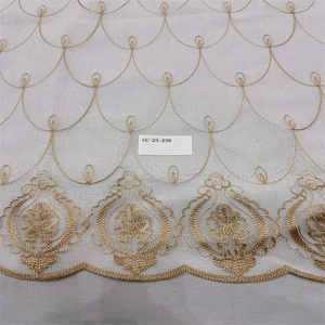 Tela de gasa <span class=keywords><strong>Granada</strong></span> para sala de estar, bordado de hilo Chan de diseño de moda para <span class=keywords><strong>cortinas</strong></span>, gran oferta, CC-23-239 - Product Image 3