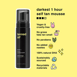 BLIW - Bronceador Vegano de Acción Rápida para un Bronceado Oscuro, <span class=keywords><strong>Autobronceador</strong></span> Facial y Corporal con <span class=keywords><strong>DHA</strong></span>, <span class=keywords><strong>Autobronceador</strong></span> sin Sol de 1 Hora, Mousse <span class=keywords><strong>Autobronceador</strong></span> Ultra Oscuro - Product Image 2