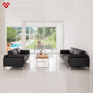 Ensemble de canapés en cuir au design moderne pour bureau, mobilier de bureau - Product Image 2