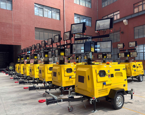 Générateur diesel portable remorquable avec tour d'éclairage LED pour l'exploitation minière, à louer - Product Image 1