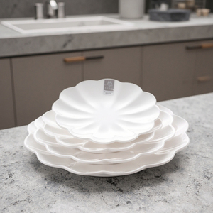 Wholesale Flower Shape 100% <strong>Plastic</strong> Round Melamine <strong>Dinner</strong> Plate <strong>Sets</strong> - Product Image 2