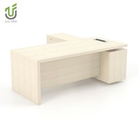 Bureau de direction IULTRA de style japonais, design moderne minimaliste, bois MDF/MFC, table de bureau pour PDG, certification CE/Green Guard, garantie 10 ans