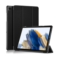 Samsung Galaxy Tab A11 Sm-X130 X133 X135 A9 8.7 İnç SM-X110 SM-X115 Tablet için Deri Kılıf Üç Katlı Tekerlekli Sert Kabuk